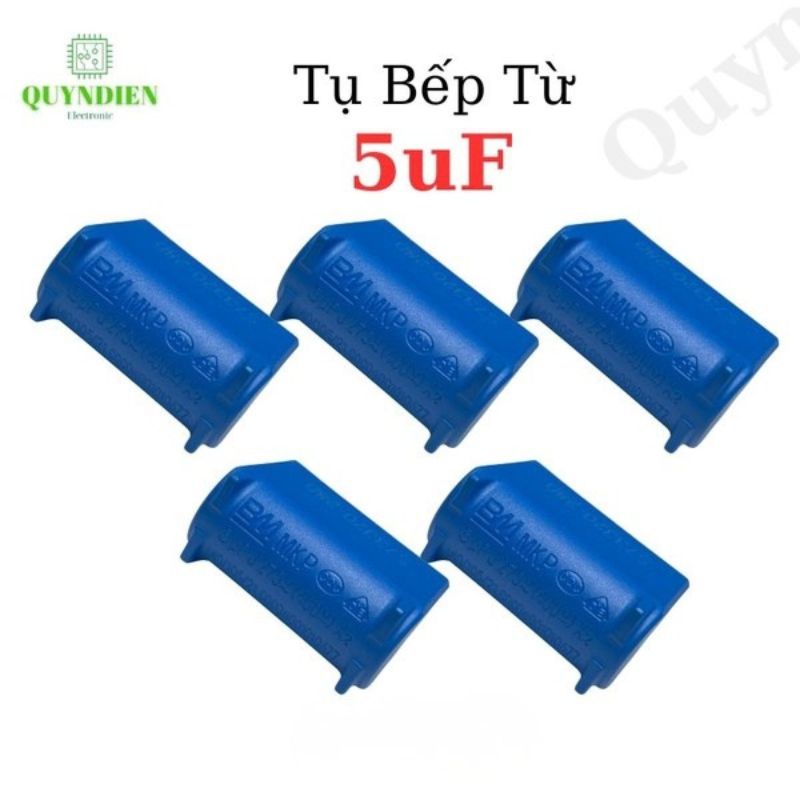 Tụ Bếp Từ 5uF 400VDC 275VAC Loại Đứng