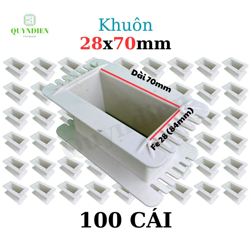 Khuôn nhựa quấn biến áp Fe silic 28x70mm