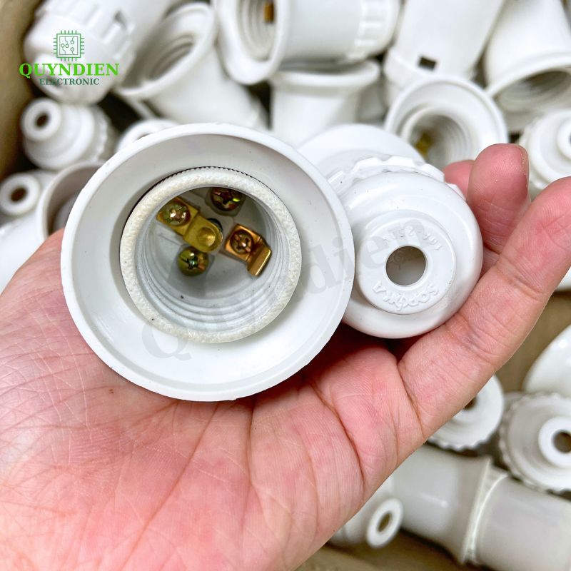 Đui Đèn Siêu Chịu Tải Đ250W Nhựa Pha Sứ, Ren Nhôm Biến Cứng, Chịu Nhiệt