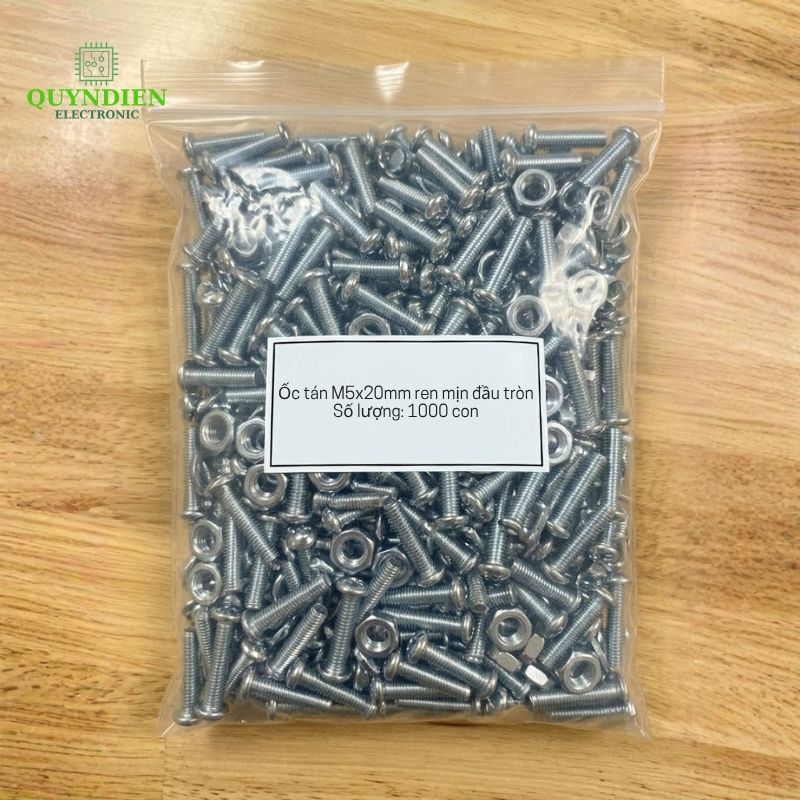 Ốc Vít M5x20mm Có Kèm Tán