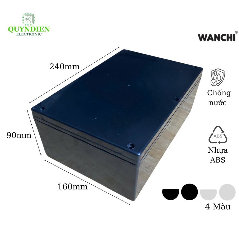 Hộp nhựa ABS 240x160x90mm WANCHI