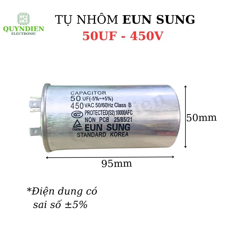 Tụ Nhôm Kapa EUN SUNG 50uF 450V