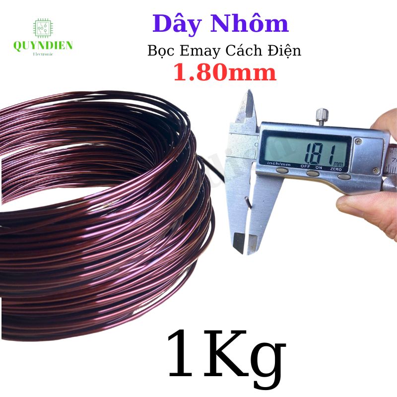Dây NHÔM bọc emay TIẾN THỊNH size 1.80mm - Cuộn 1Kg