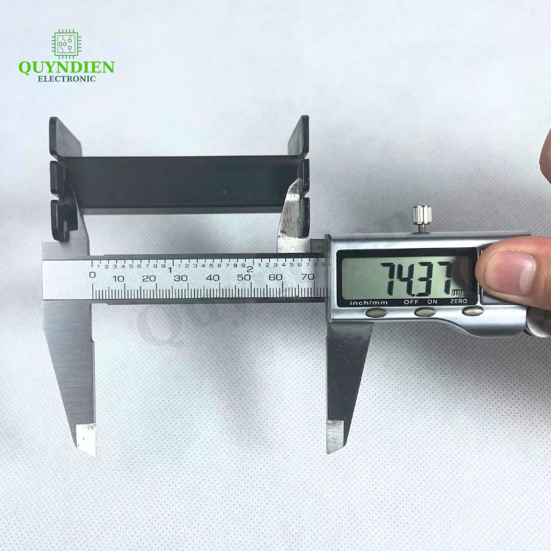 Lõi Nhựa Vuông Dài 78mm Quấn Cuộn Cảm Phân Tần Loa - Màu Trắng Trong