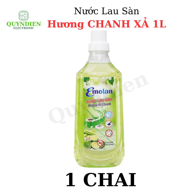 Nước lau sàn Emolan hương CHANH SẢ - 1L