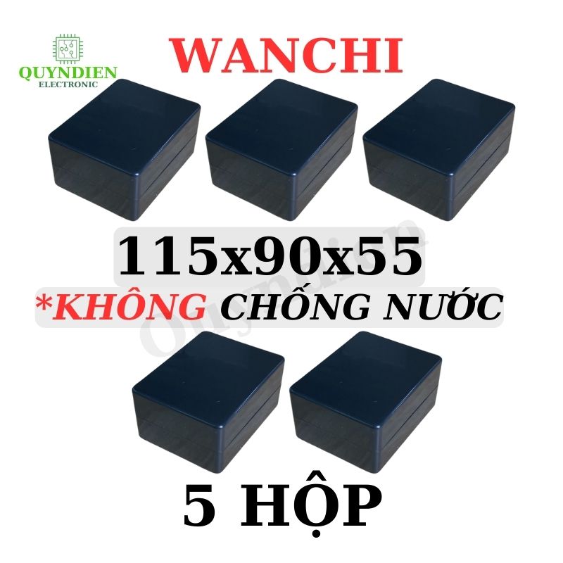 Hộp Nhựa ABS WANCHI 115x90x55mm Màu Đen