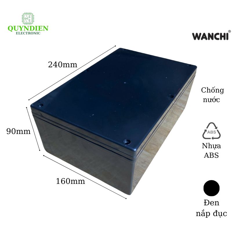 Hộp nhựa ABS 240x160x90mm WANCHI