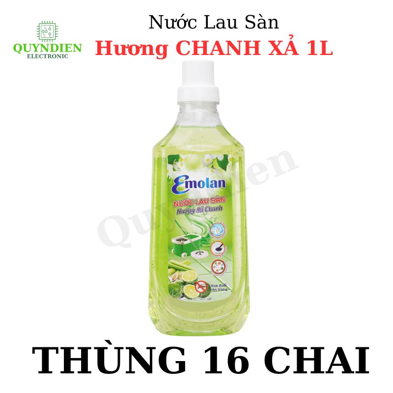 Nước lau sàn Emolan hương CHANH SẢ - 1L