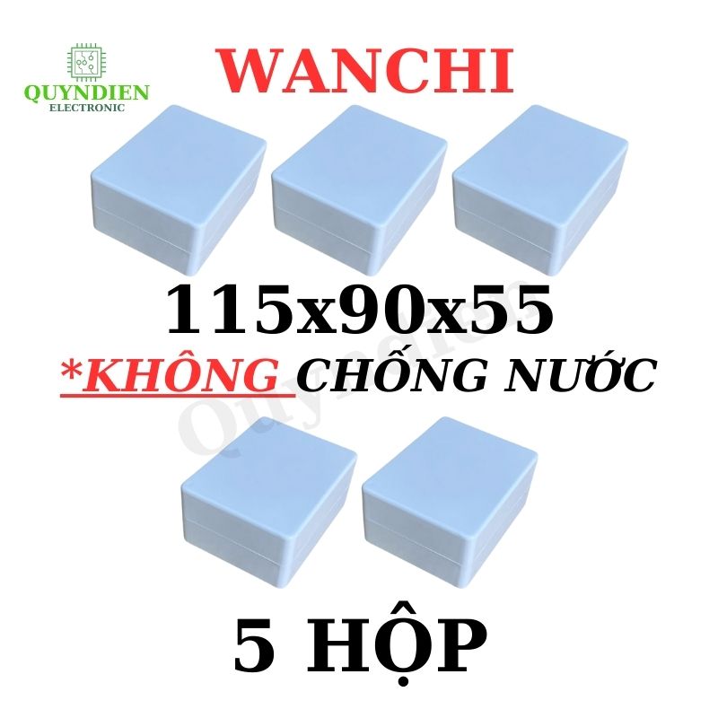 Hộp Nhựa ABS WANCHI 115x90x55mm Màu Đen