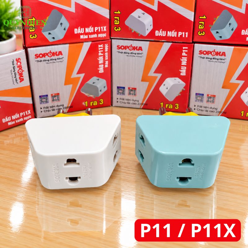 Đầu Nối Chia Điện Đa Năng 3 Cửa 2000W SOPOKA
