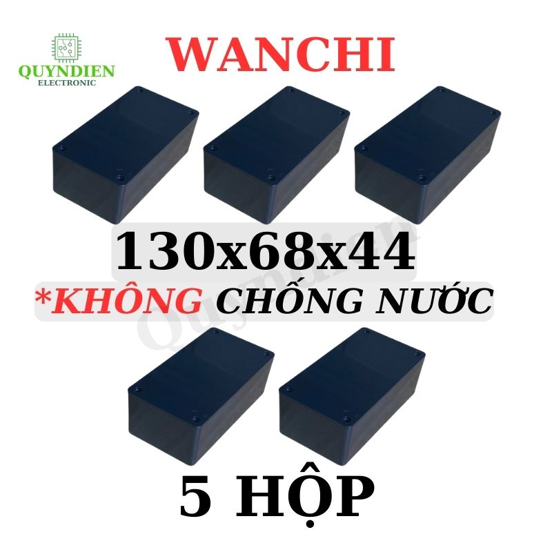 Hộp Nhựa ABS WANCHI 130x68x44mm Màu Đen