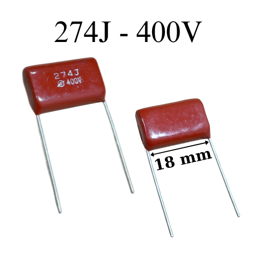 Tụ Kẹo 274j-400v 0.27uf chân 18mm