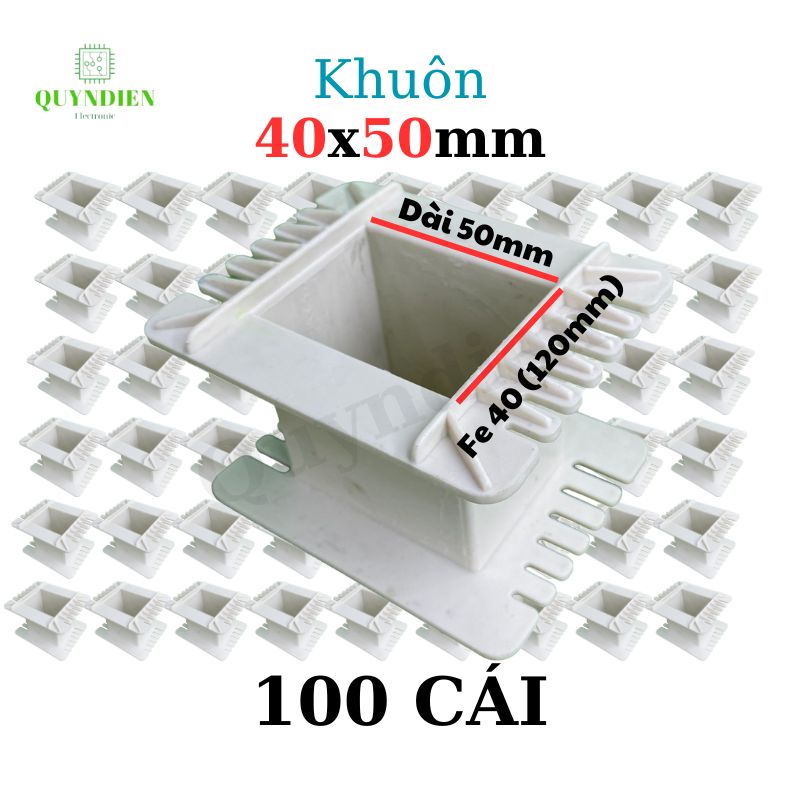 Khuôn nhựa quấn biến áp Fe silic 40x50mm