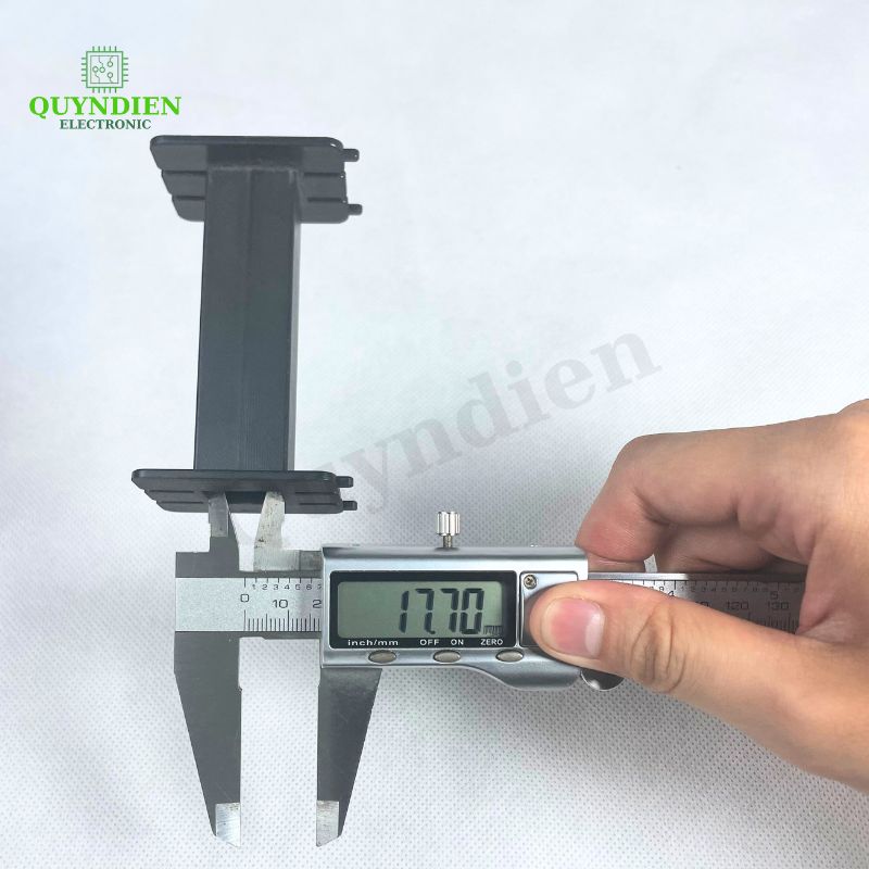 Lõi Nhựa Vuông Dài 78mm Quấn Cuộn Cảm Phân Tần Loa - Màu Trắng Trong