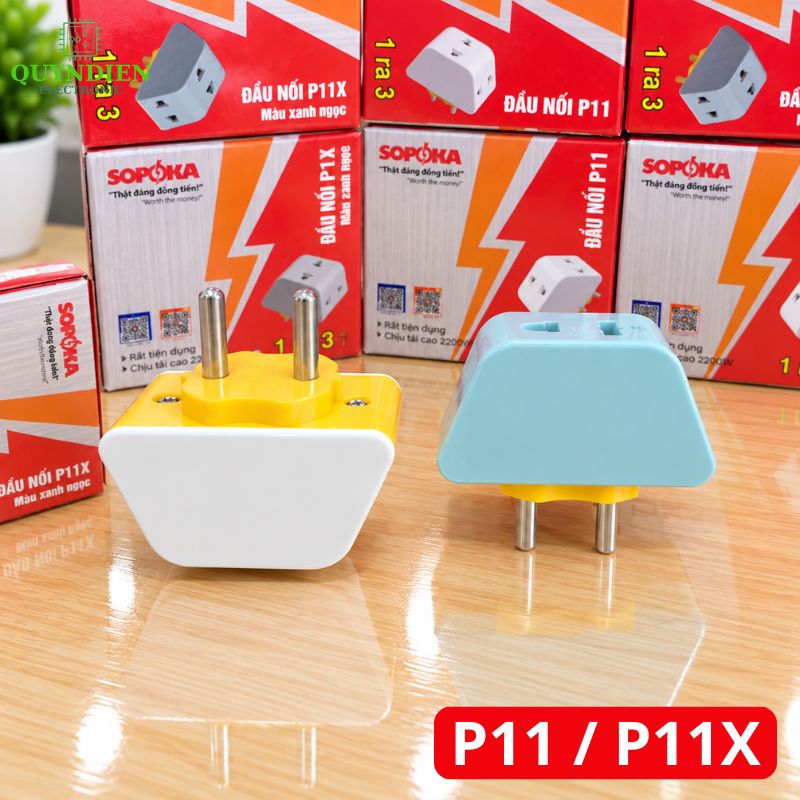 Đầu Nối Chia Điện Đa Năng 3 Cửa 2000W SOPOKA