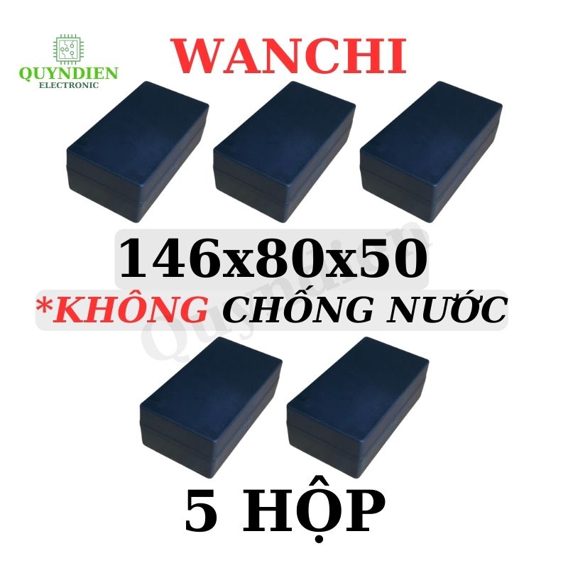 Hộp Nhựa ABS WANCHI 146x80x50mm Màu Đen