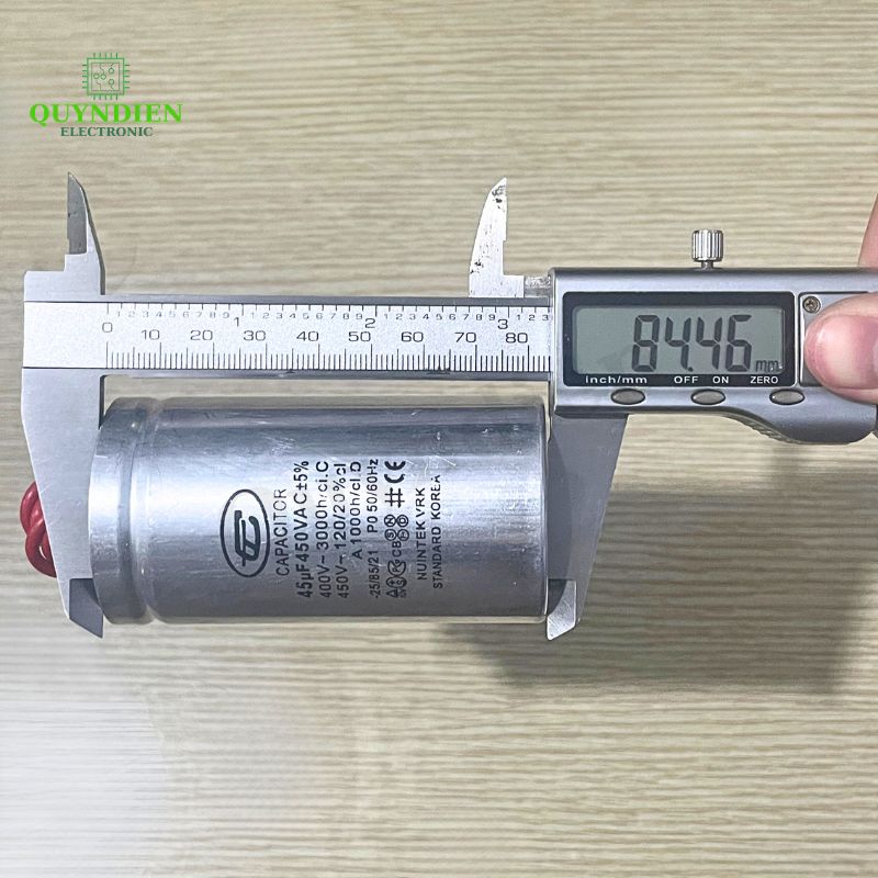 Tụ Nhôm Dây 45uF - 450V