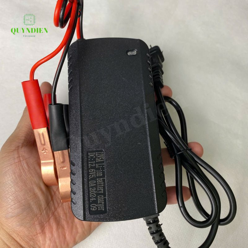 Bộ Sạc Pin Olympus 3S 12.6V-5A Kẹp Đỏ Đen
