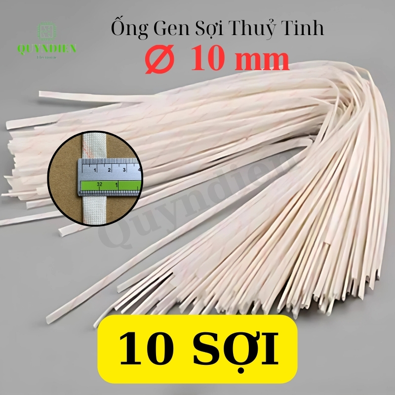 Ống gen cách điện sợi thủy tinh size 10mm