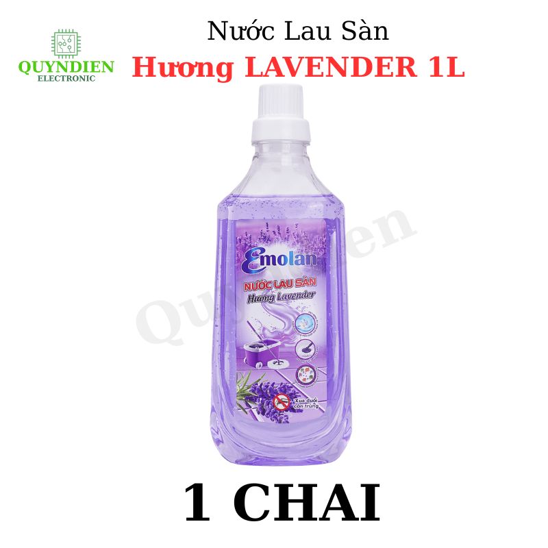 Nước lau sàn Emolan hương LAVENDER - 1L