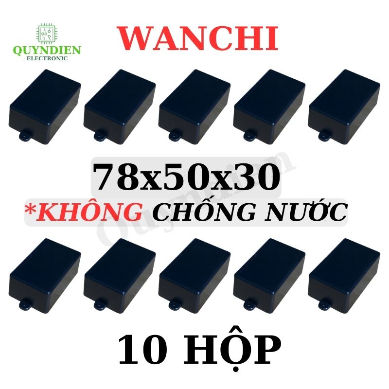 Hộp Nhựa ABS WANCHI 78x50x30mm Màu Đen