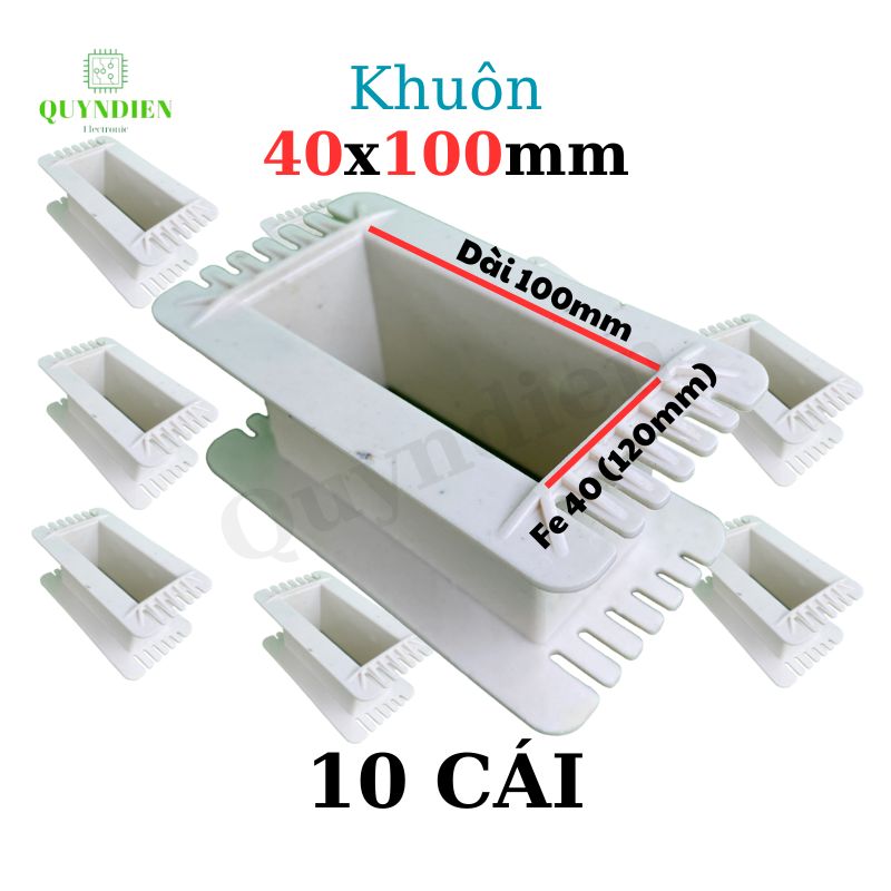 Khuôn nhựa quấn biến áp Fe silic 40x100mm