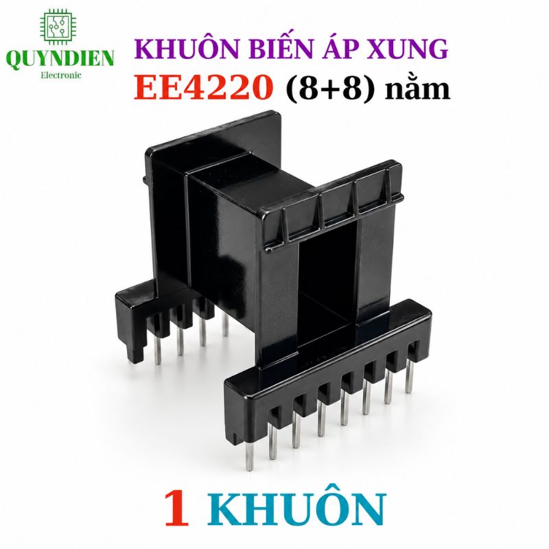 Khuôn Biến Áp Xung EE4220 Nằm (8+8 Chân)