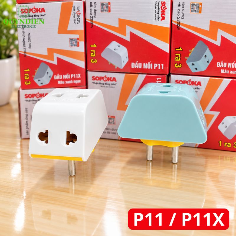 Đầu Nối Chia Điện Đa Năng 3 Cửa 2000W SOPOKA