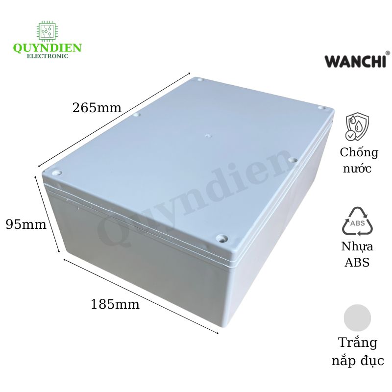 Hộp nhựa ABS 265x185x95mm WANCHI