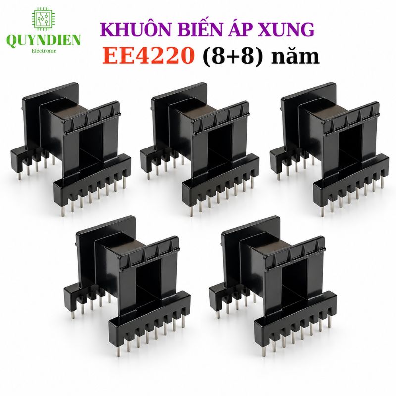 Khuôn Biến Áp Xung EE4220 Nằm (8+8 Chân)