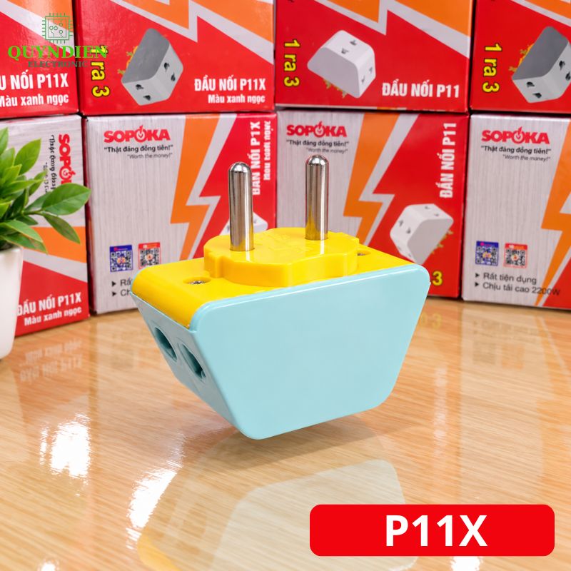Đầu Nối Chia Điện Đa Năng 3 Cửa 2000W SOPOKA