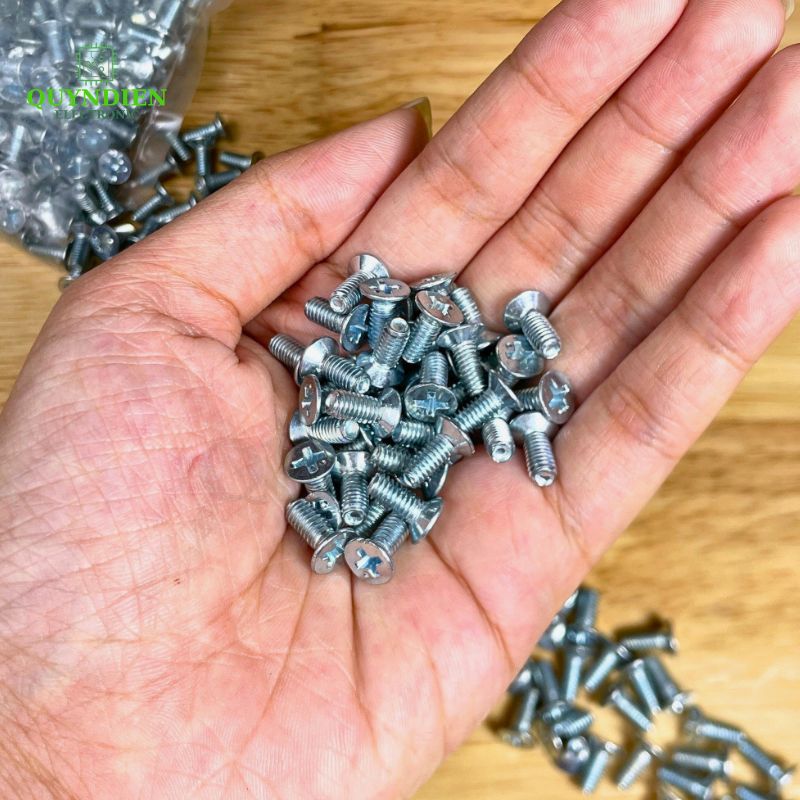 Ốc Vít M4x10mm Ren Mịn, Đầu Col