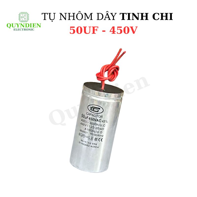 Tụ Nhôm Dây 50uF - 450V