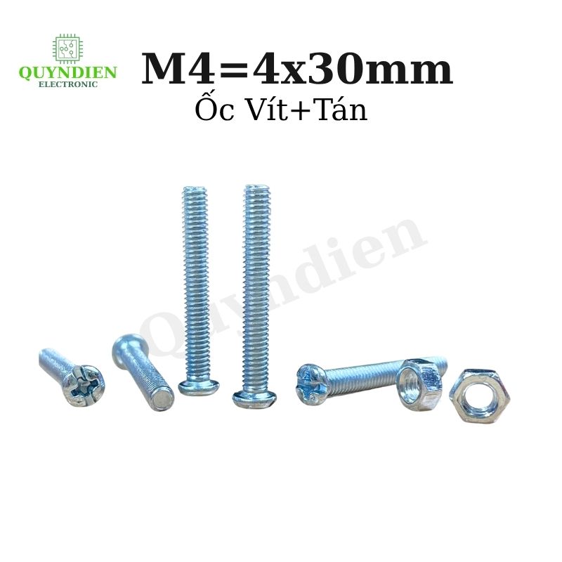 Ốc Vít M4x30mm Có Kèm Tán