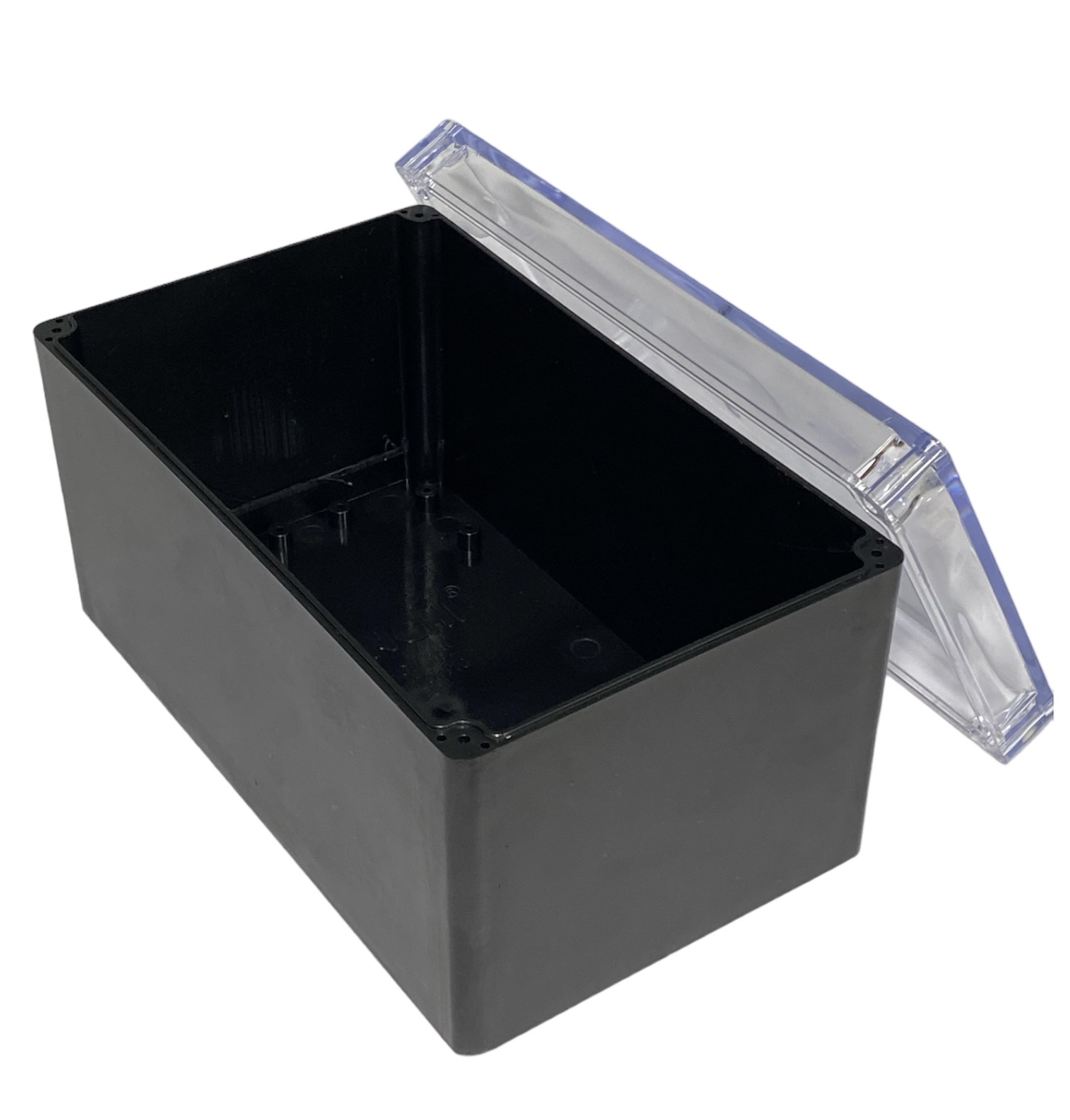 Hộp Nhựa ABS chống nước 200x120x110mm Wanchi, màu đen nắp trong