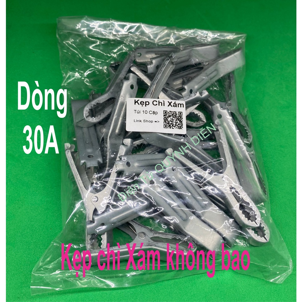Kẹp Bình ắc quy có bao kẹp chì xám tốt loại 1 (túi 10 cặp)