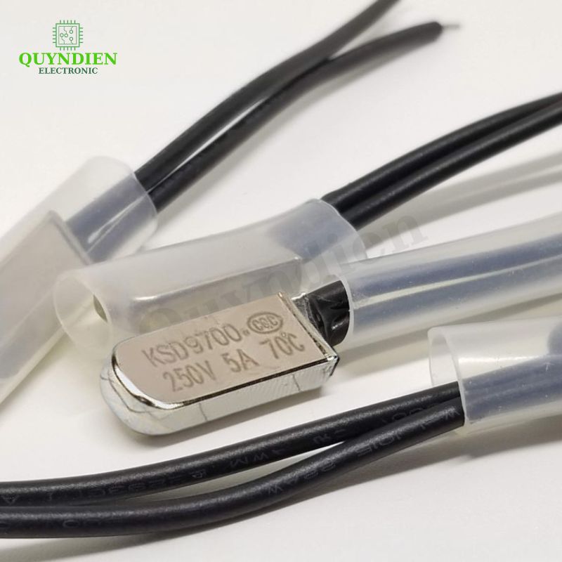 Cầu Chì Nhiệt KSD9700 70 Độ 250VAC 5A – 90mm