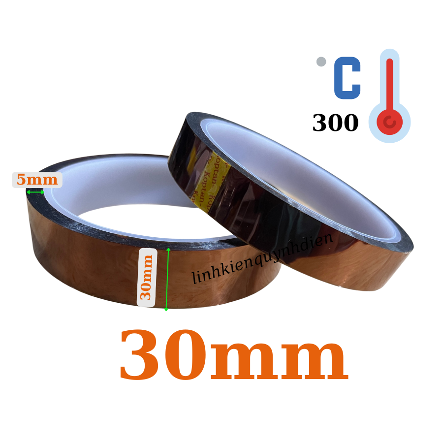 Băng dính màu Nâu chịu nhiệt tốt chất lượng cao 300℃