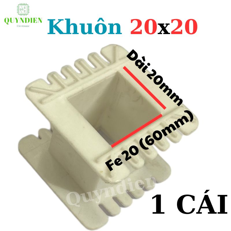 Khuôn nhựa quấn biến áp Fe silic 20x20mm
