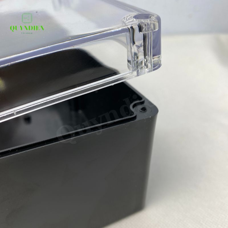 Hộp Nhựa Vy Anh 265x185x95mm Màu Đen Nắp Trong