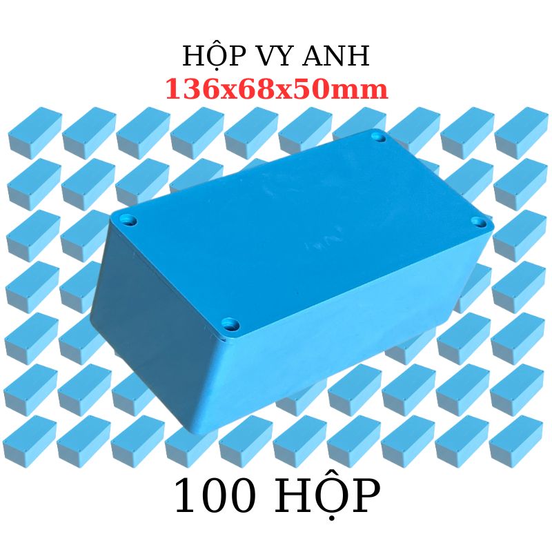 Hộp Nhựa Vy Anh 136x68x50mm Màu Xanh