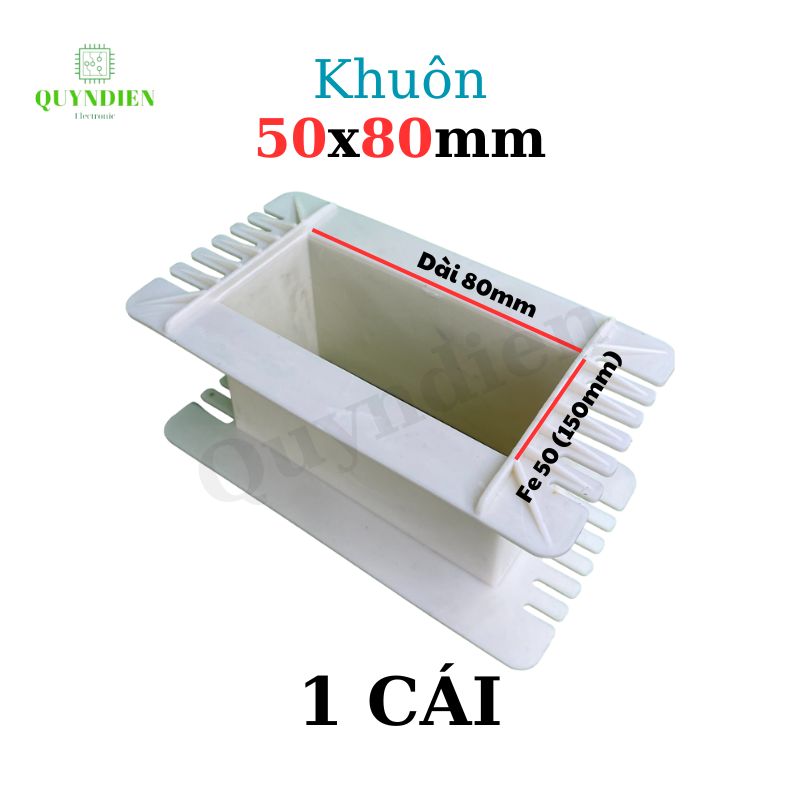 Khuôn nhựa quấn biến áp Fe silic 50x80mm