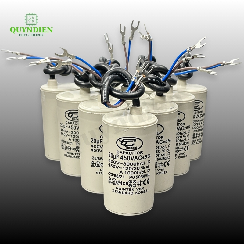 Tụ Đề Máy Bơm Nước 20uF 450V Tụ Kapa Tinh Chi