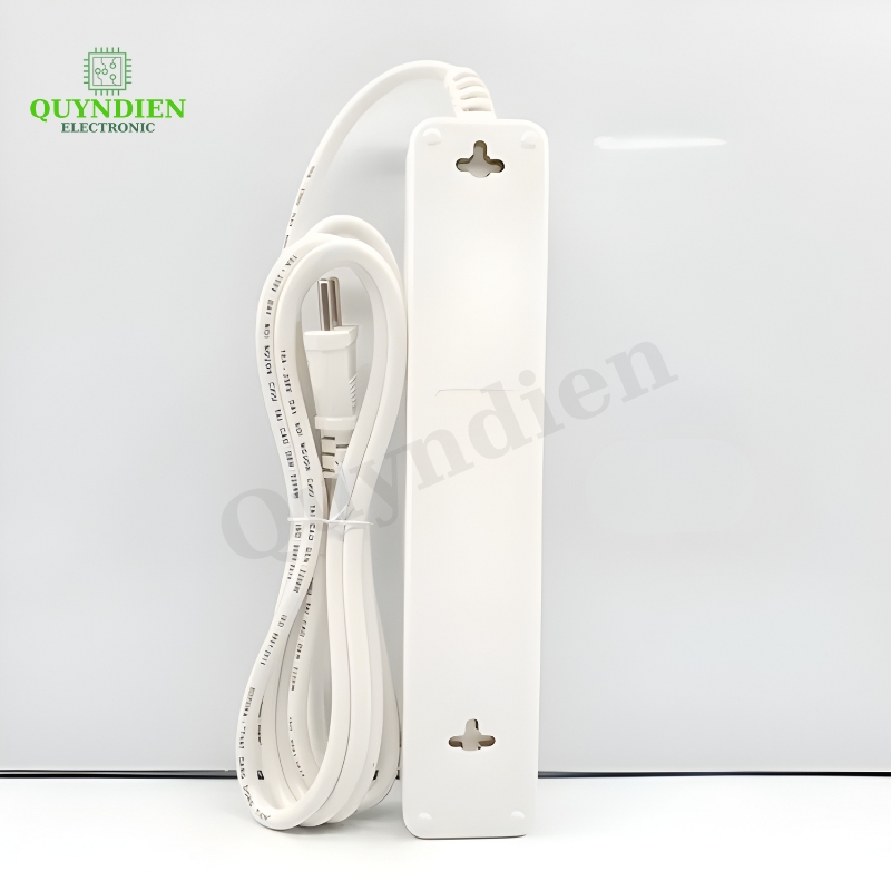 Ổ Cắm Lõi sứ chống cháy 5 Cửa Chéo con tắc 2200W  - VAT - Ổ cắm chéo 5 cửa 2200W 5A2-5