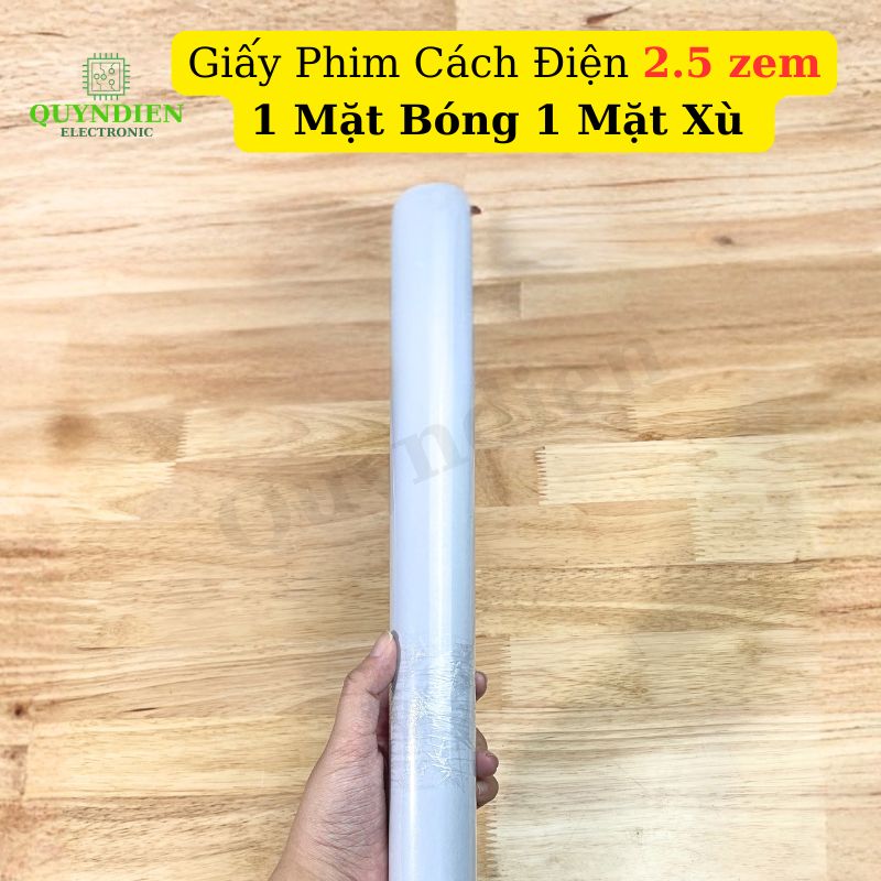 Giấy Phim Cách Điện 1 Mặt Bóng 1 Mặt Xù Dày 0.25mm