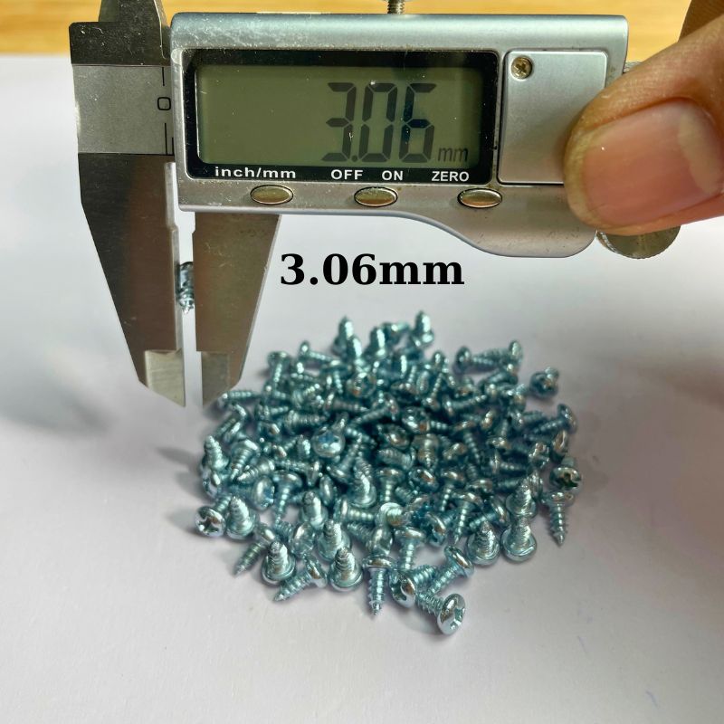 Ốc vít nhọn đầu tròn M3 3x7mm