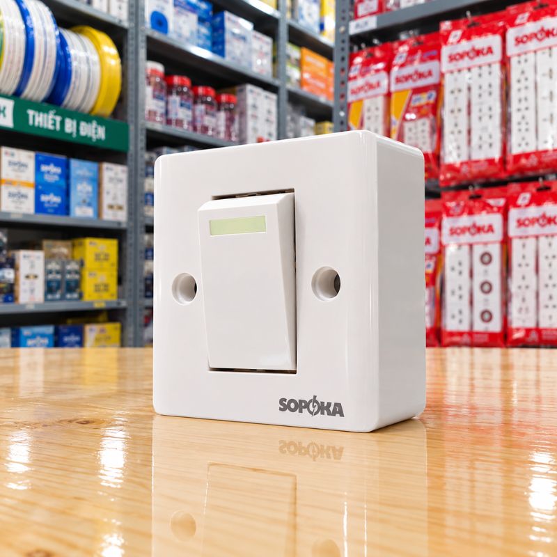 Công Tắc Điện Vuông SOPOKA
