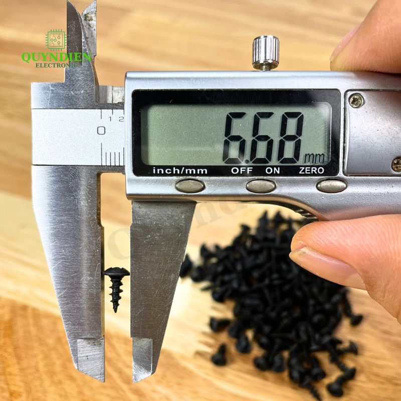 Ốc Vít nhọn M3x8mm Đầu Dù Ren Thưa - 1.000 Con