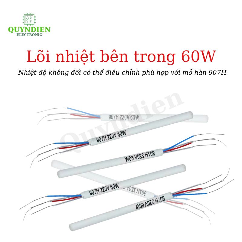 Sensor Nhiệt 60W Bọc Nhựa 907H-220V