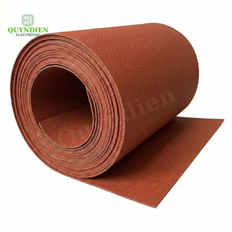 Giấy Cách Điện Làm Khuôn Biến Áp Dày 1mm Màu Đỏ
